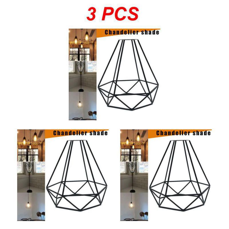 Iron Hanging Lamps For Ceiling Lights Shade Chandelier Pendant Dinning Home Decor Retro Parlor Edison Metal Wire Cage Modern