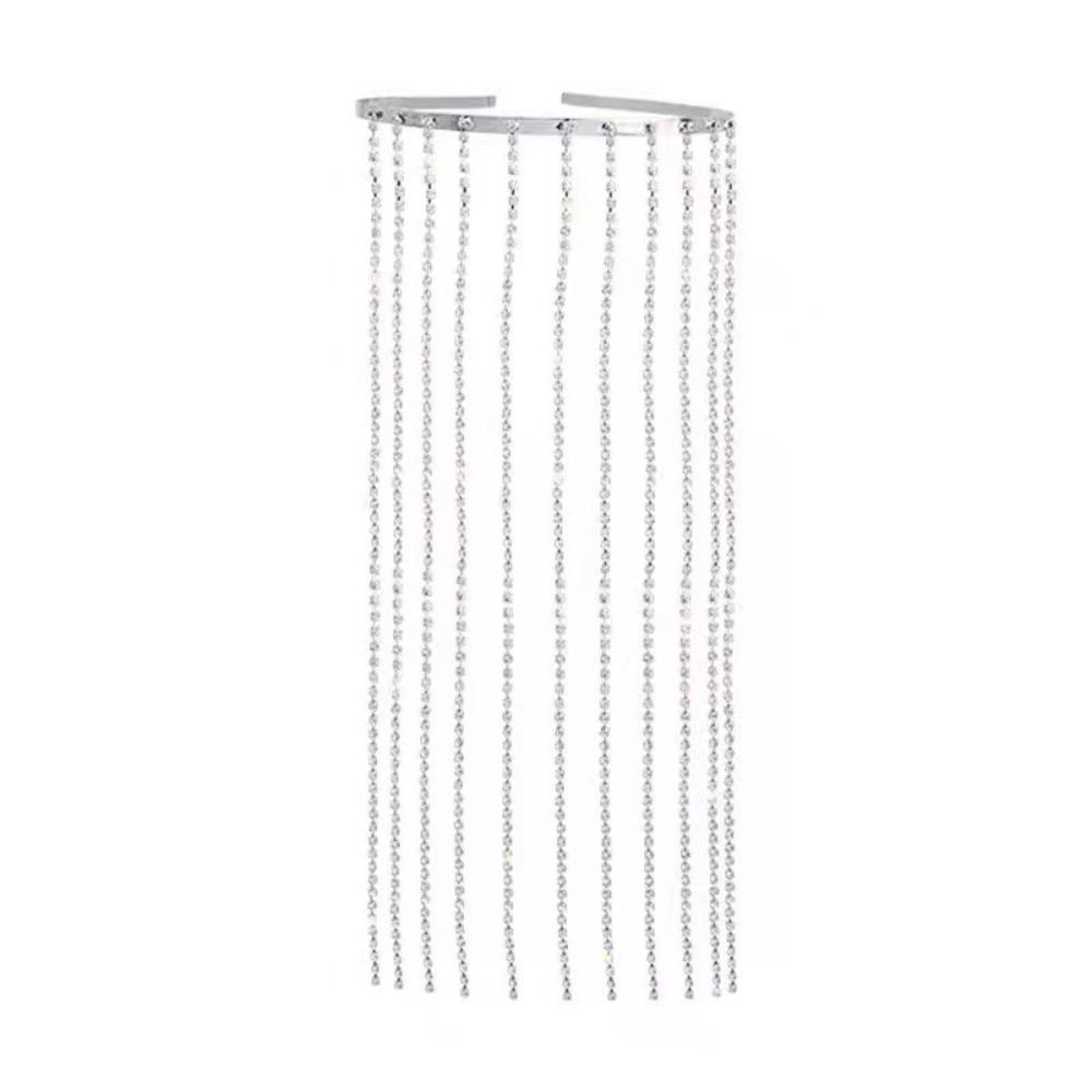 

Длинная бахрома цепочка для волос блестящие заколки для волос женские свадебные аксессуары для волос ювелирные изделия