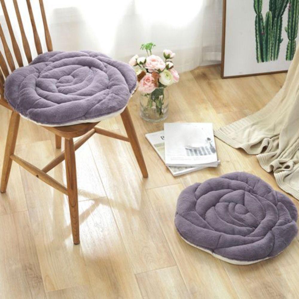 Plush Seat Cushion Thickened Chair Mat Romantic Tatami Sofa Cushion  Floor