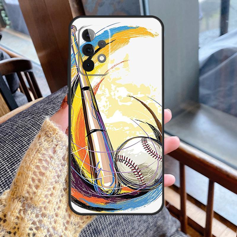 Love Baseball Sport Case For Samsung Galaxy A12 A22 A32 A52 A06 A54 A34 A14 A56 A36 A26 A16 A13 A53 A15 A35 A55
