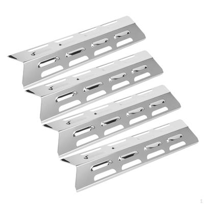 4 piezas de cubierta de placa de calor para barbacoa, accesorios para parrilla resistentes a altas temperaturas, cubierta de quemador