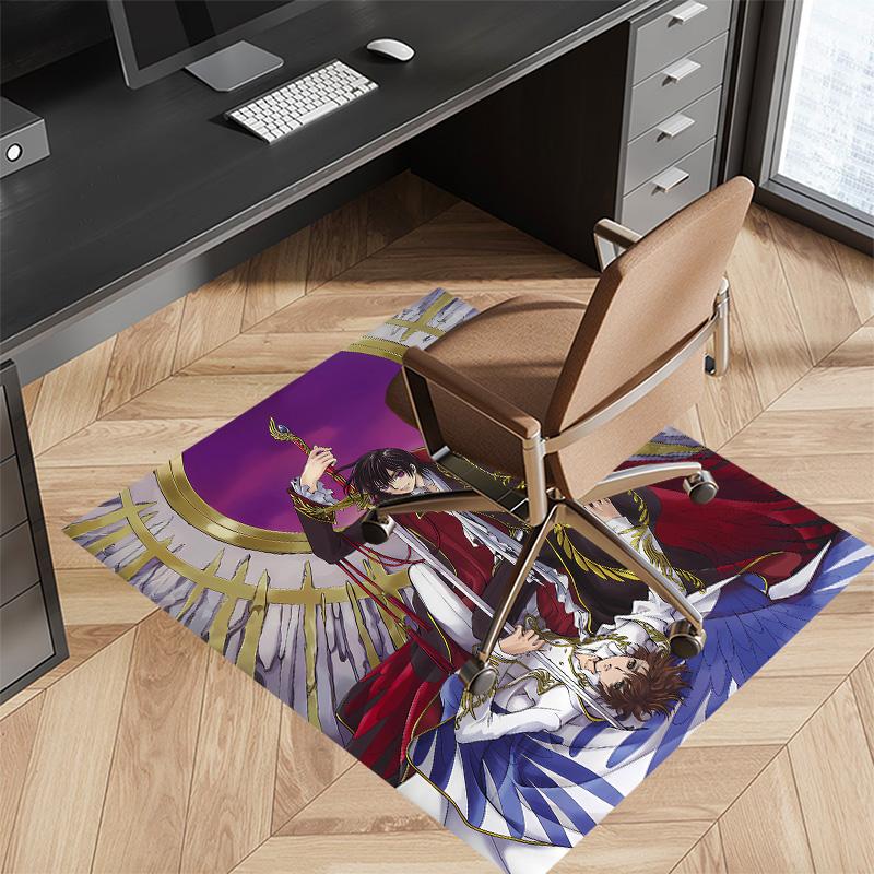 Anime Code Geass Printed Absorbent Washable Carpet,Non-Slip Bathroom Mats,Kitchen Rugs,Living Room Entrance,Camping Picnic Rugs