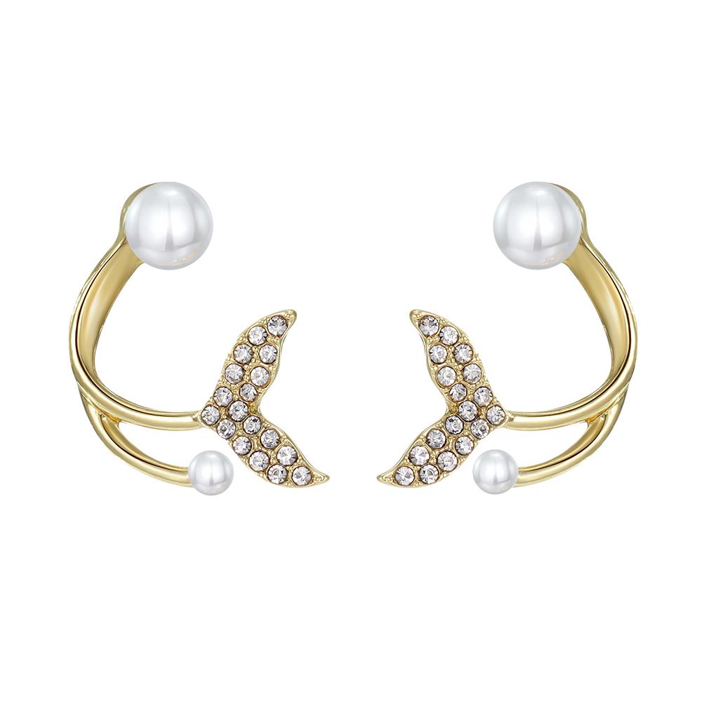 2024 2023 Diamant-eingelegte Blumenohrringe Ein Paar Anzüge Modischer Charme Elegante Mädchen Schöne Party Nachtclub Mädchen Vielseitige Ohrringe Zubehör