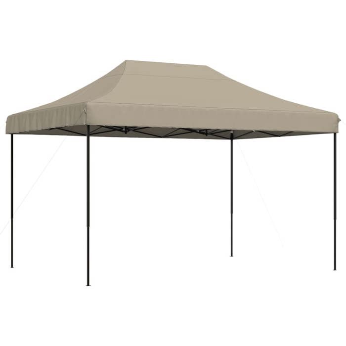 VidaXL Tente de réception pliable escamotable taupe 410x279x315 cm, tente, tente à auvent, auvent de gazebo, tente gazebo, 4005010
