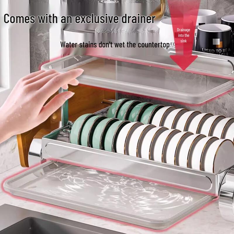 Kitchen Dish Drying Rack and Storage