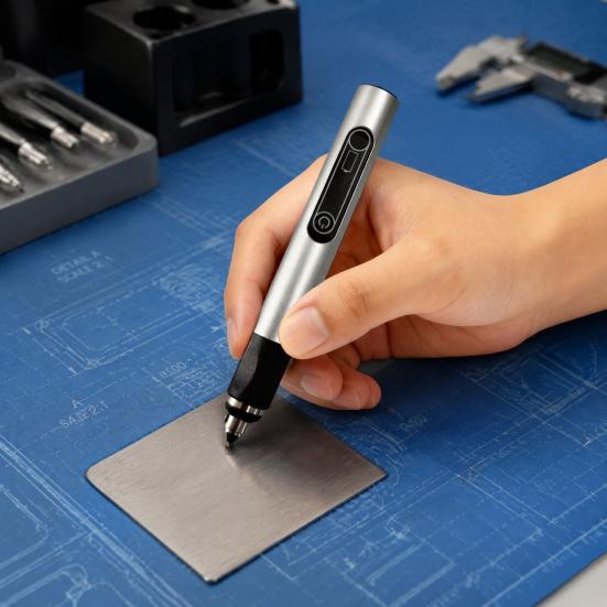 Precision Drilling Pen for Leather Cordless Engraving Machines with Bits, USB Rechargeable Mini Electric Engraver Etching Wood Carving Tool