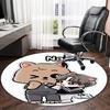 Customizable K-Kpop Team1 Round Non-Slip Carpet - Ideal for Garden, Picnic, Office, Perfect for Decoration, Suitable For All Seasons