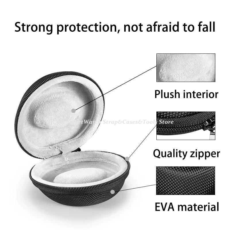Portable EVA Single Watch Travel Case Watch Storage Organizer Boxes Watch Holder Waterproof for Smartwatches Zippered Container