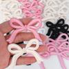 10PCS Pink Bow Embroidery Patches Iron On Patches For Clothing Cartoon Cute Pink Patches On Clothes Kids Stickers DIY Applique