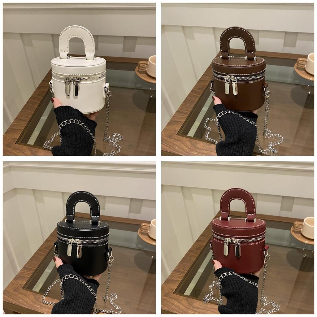 Pu Mini Tote Bag With Zipper Closure For Daily Use