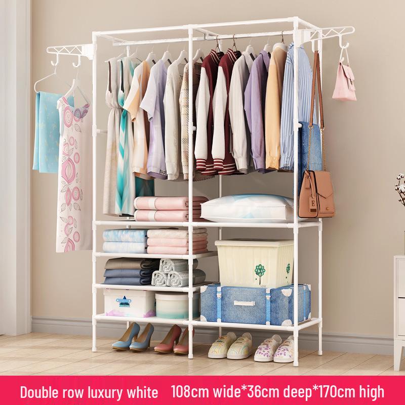 Minimalist Wrought Iron Coat Rack for Bedroom & Hallway