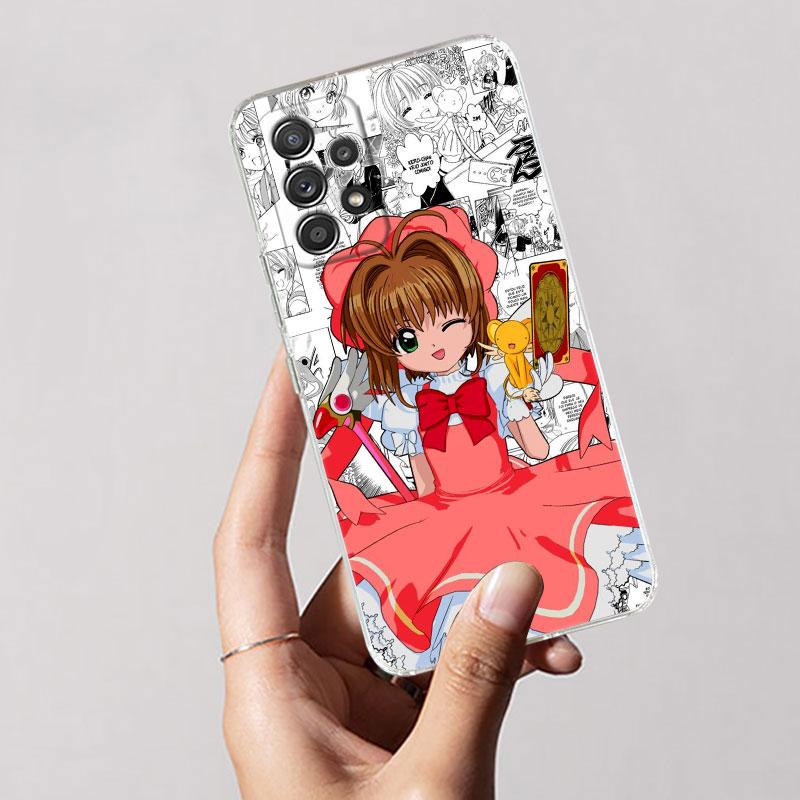 Cartoon CardCaptors Sakuras For Samsung Galaxy A55 Case A54 A52 A53 A15 A14 A13 A21S A23 A51 A34 A35 A33 A32 A72 71 Phone Cover