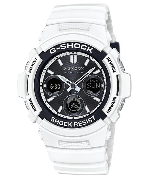 

Casio Men s Resin 200M Water Resistant Analog Shock Resistant Quartz Watch AWG-M100SBW-7A белый