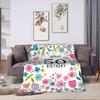 Happy 50th Birthday Super Soft Blankets For Outdoor  Fashion Throw Blanket Winter Plane Travel Flannel Bedspread