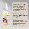 GleamXi Onion Hair Oil 60ml, Nourishing Conditioning Oil for Scalp & Dry Hair, Lightweight Serum, Moisturize Hair, Boost Shine for All Hair Types