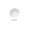 10Pcs Rotary Cutter Blades Stainless Steel Power Off Fabric Cutters Blades Replacement Blades for Sewing Paper Cutting