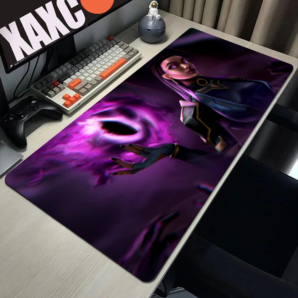Reyna Valorant Mouse Pad Gaming XL Grande HD Nuovo Mousepad per Casa XXL Tappetino per Tastiera Gomma Naturale Morbida Tappeto per Ufficio Mouse Pad per Laptop