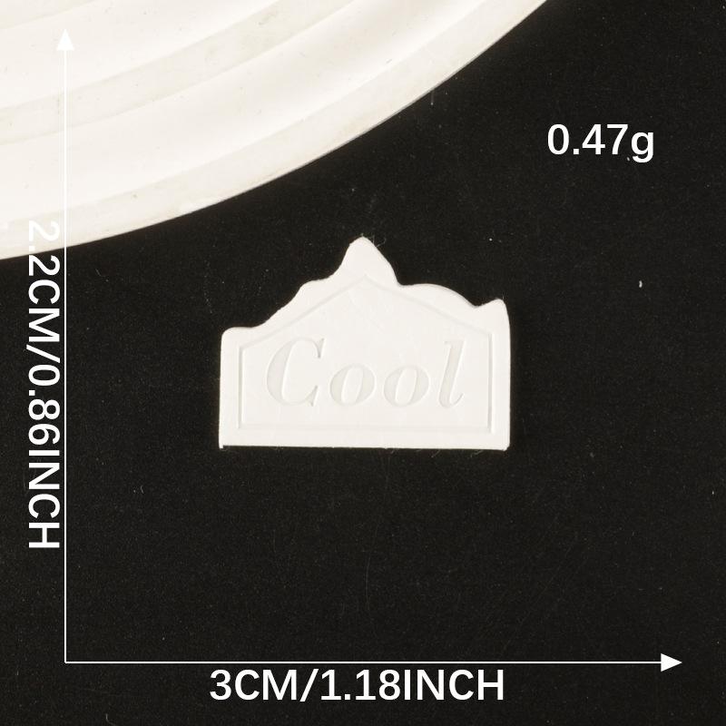 Duoku English Letter Leather & Cloth Label Patch for Clothing, Shoes, Hats, and Luggage