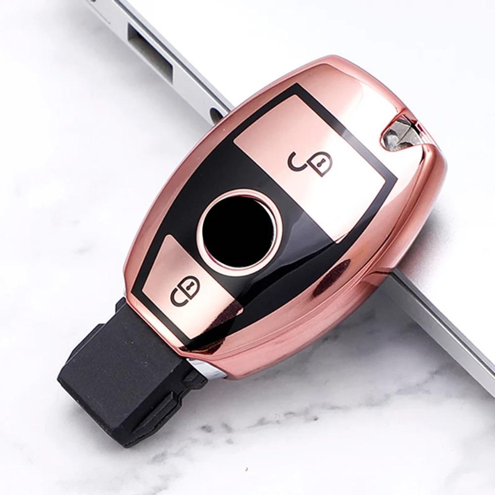 2/3 butoane pentru Mercedes Benz ABGR Clasa GLA GLK W176 W204 W251 W463 TPU moale Husa pentru chei de la distanță de mașină Accesorii Fob