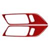 For Ford Mustang GT 2015 - 2025 Carbon Fiber Styling Interior Stickers Car Door Handle Frame Decoration Stickers Trim Cover