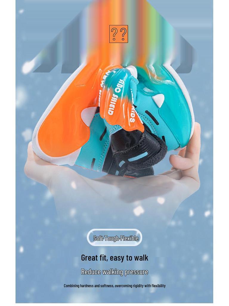 Men's Cotton-Lined Winter Sports Shoes, Rotating Buckle, Chunky Sneakers for Kids and Girls (2026).