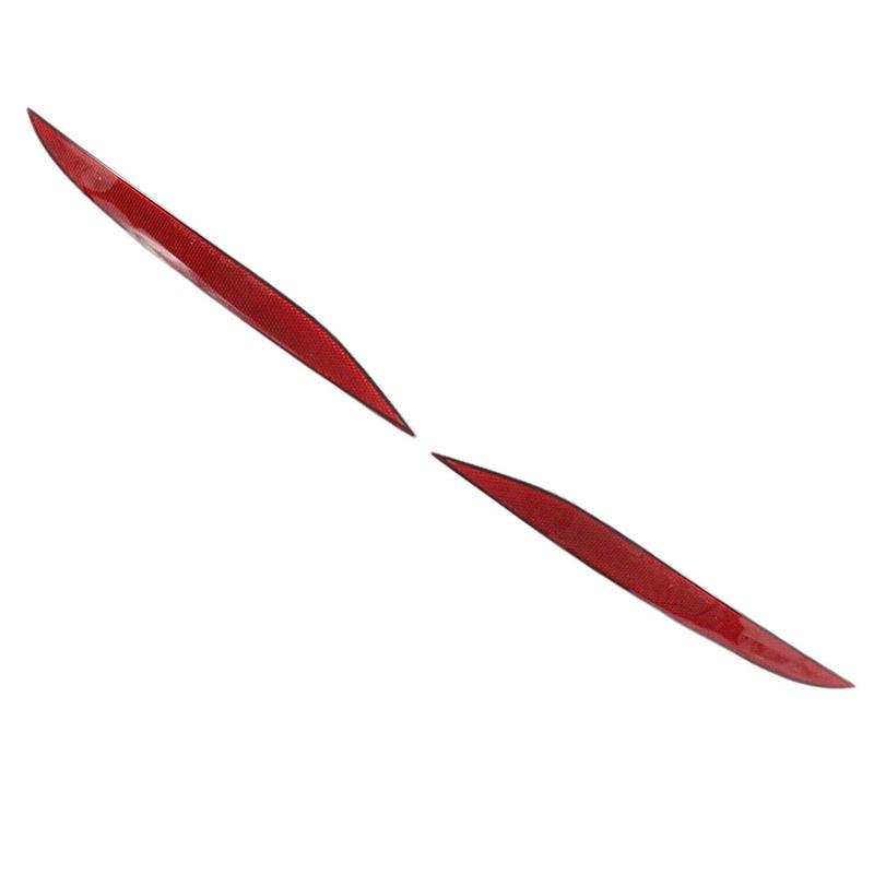 1Pair Left & Right Red Bumper Reflex Reflector Light Lamp 1034342-00-C 1034343-00-C for Tesla Model X 2016-