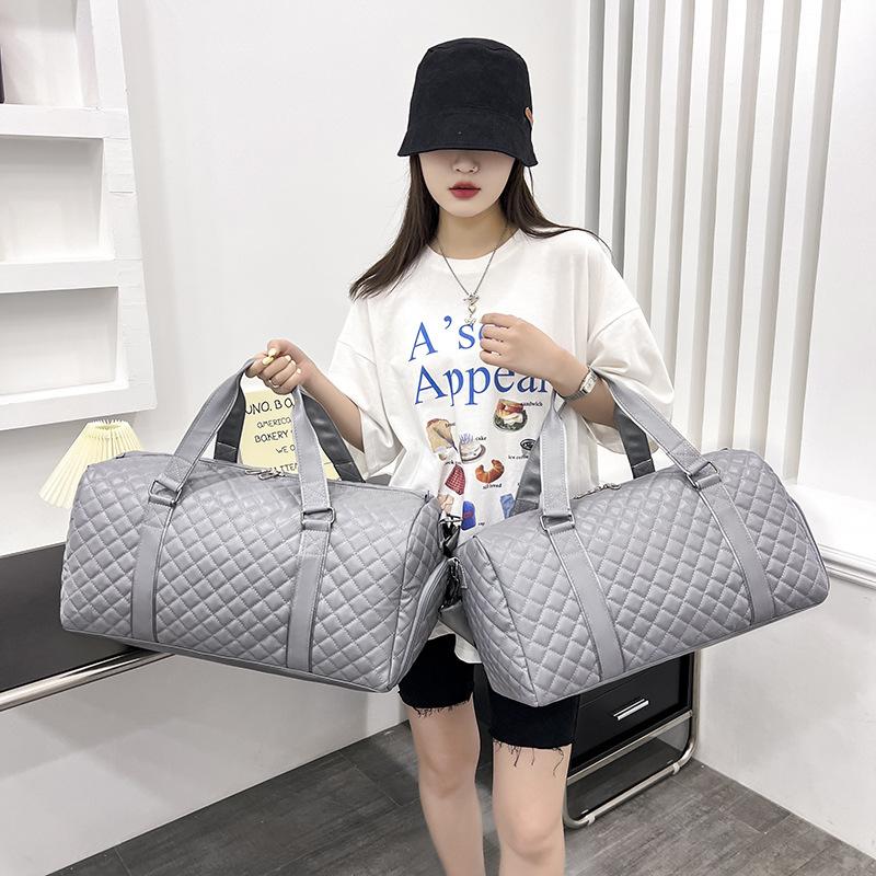 Premium Travel Bag Short Business Trip PU Portable Shoulder Oblique Span Dry and Wet Separation Boarding Independent Shoe Compartment Luggage Bag