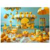 Summer Backdrop Photography Yellow Orange Fruit Store Photo Baby Shower Background Cloth Decoration Newborn Kids Party Backdrops