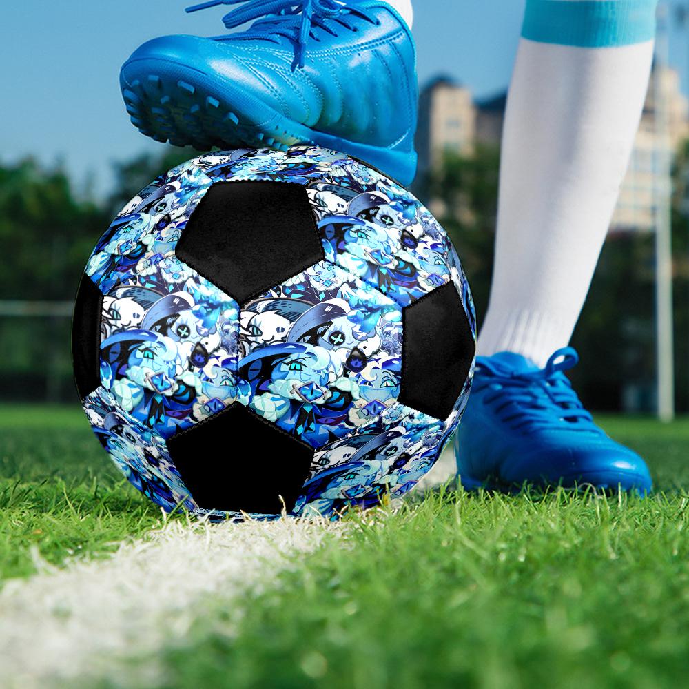 Shadow Milk Cookie Indoor Soccer Ball Colorful Machine Stitched PVC Size 5 Team Training Competition Ready Durable High-Bounce Cool Sports Gift