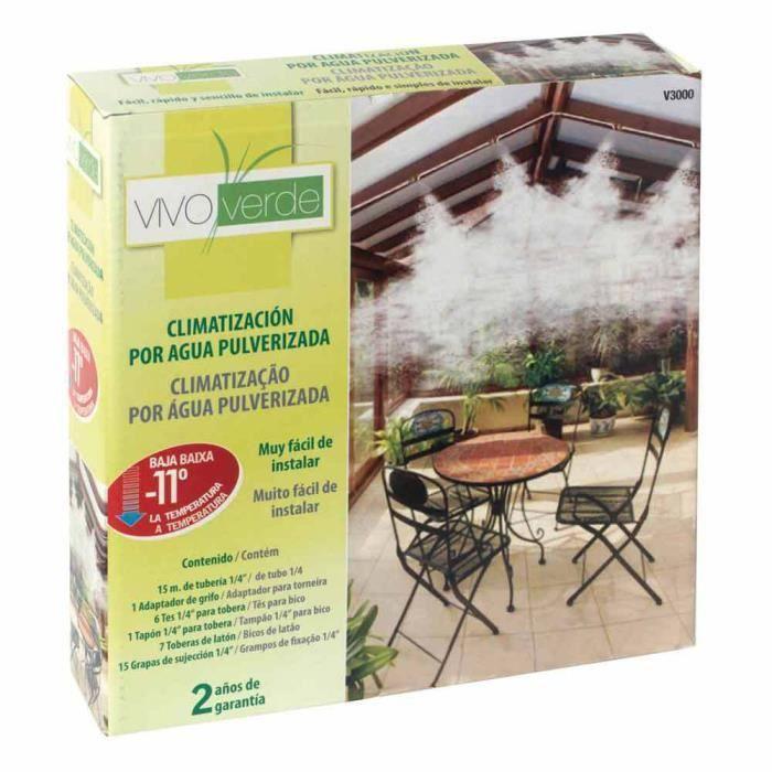 Kit Brumisation - SATURNIA - Climatisation Par Eau Pulvérisée - Baisse De Température Jusqu'à 11°C