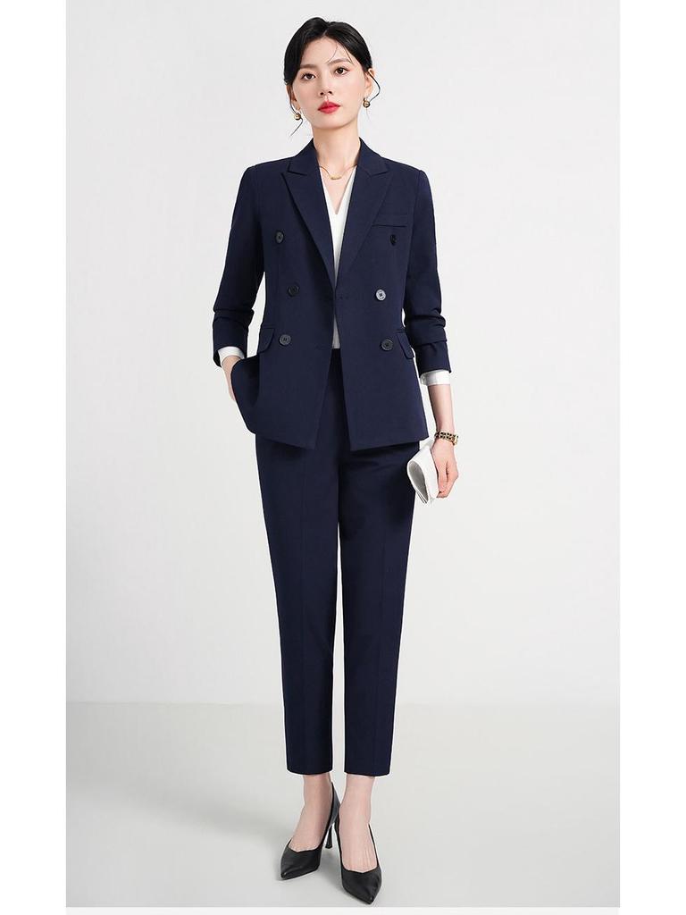 Elegant Women's Professional Spring/Autumn Suit for Work and Interviews