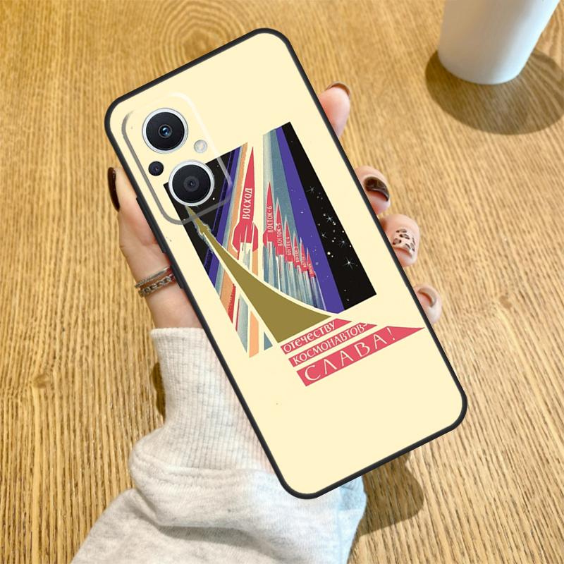 

CCCP Soviet Space Propaganda Art Funda For OPPO Reno 12F 11F 13F 14F 8T 8 Lite 10 11 12 13 14 OPPO Find X8 X6 X5 X9 Pro Case OPPO Reno11 F