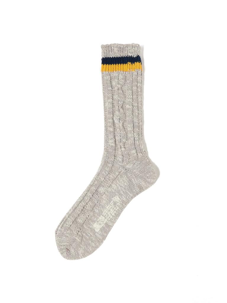Beams Plus SOX Cricket One 38430033479 &LIFE Socks, Men's, Gray, Size,