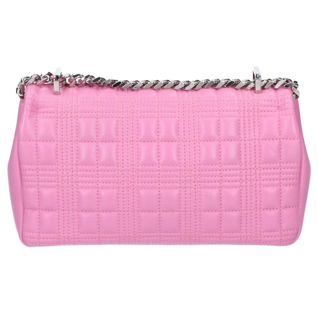 BURBERRY 8045991 LL SM LOLA CL LQC Lamb Leather Chain Shoulder bag PRIMROSE PINKUsed