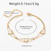 1Pc Stainless Steel Star Simulated Shell Bead Anklet Golden Silvery Minimalist Stackable Beach Jewelry Gift