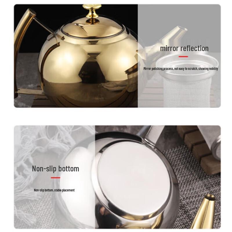 Huabeishi Stainless Steel Teapot with Infuser