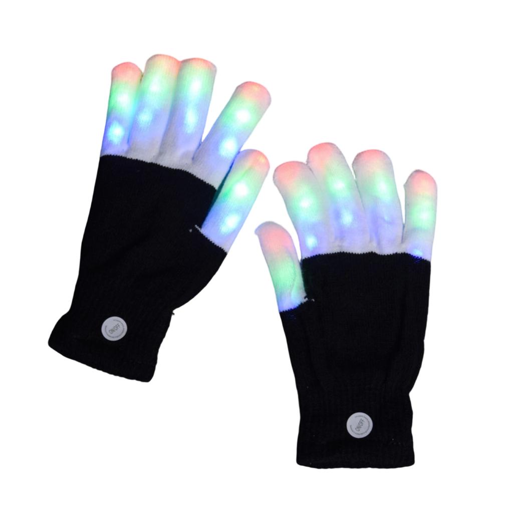 Light Up Gloves Adjustable Glowing LED Flash Gloves For Party Events