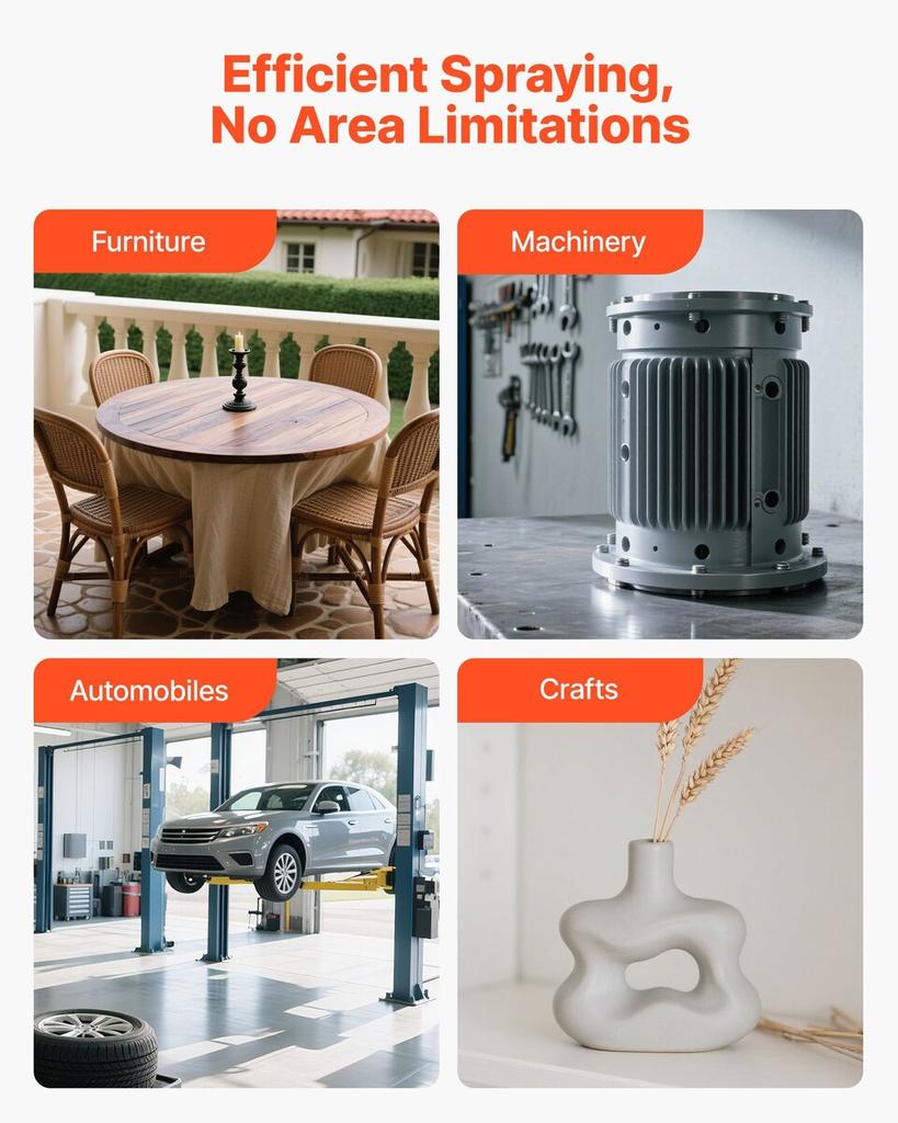 HVLP Air Spray Gun, Gravity Feed Paint Sprayer Gun with 3 Nozzles (1.3/1.4/1.7mm), 600ml Capacity Auto Paint Sprayer with Air Regulator for Automotive