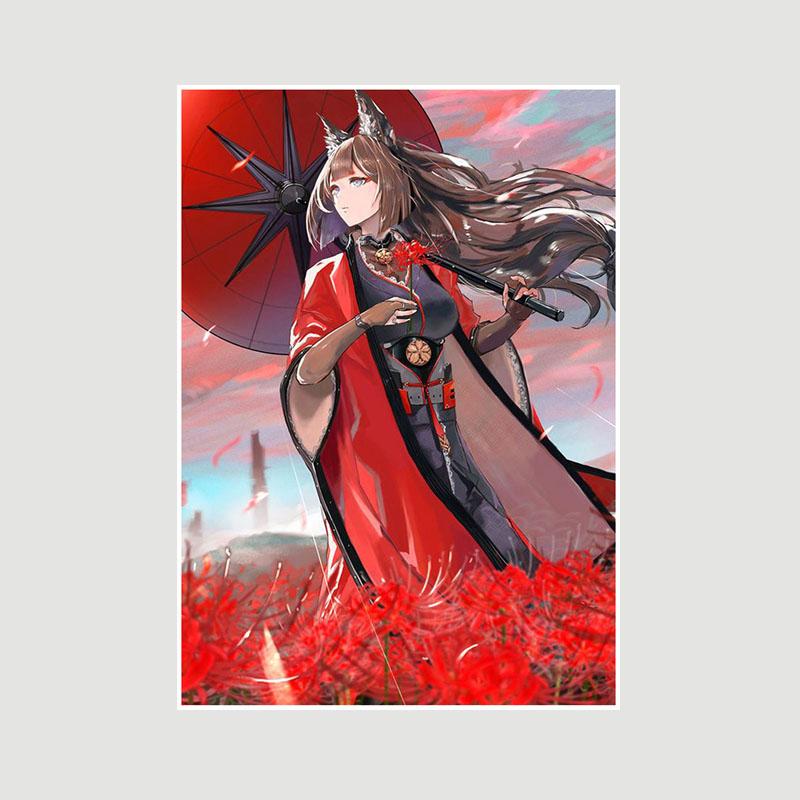 Home Decor Painting Sweet Little Loli Anime Girl Poster Cute Lolita Manga Figure White Paper Posters and Prints Bar Bedroom Decoration Mural