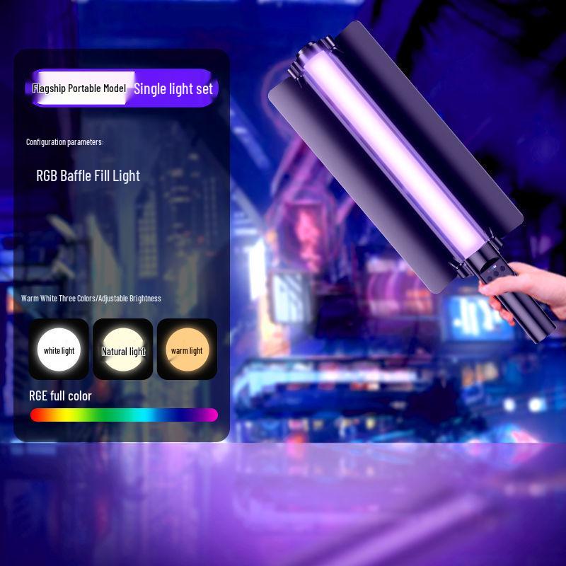 Portable RGB LED Handheld Fill Light Bar for Professional Photography and Nighttime Outdoor Scenes
