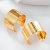 European & American Retro Geometric Openable Wide Bracelet for Women