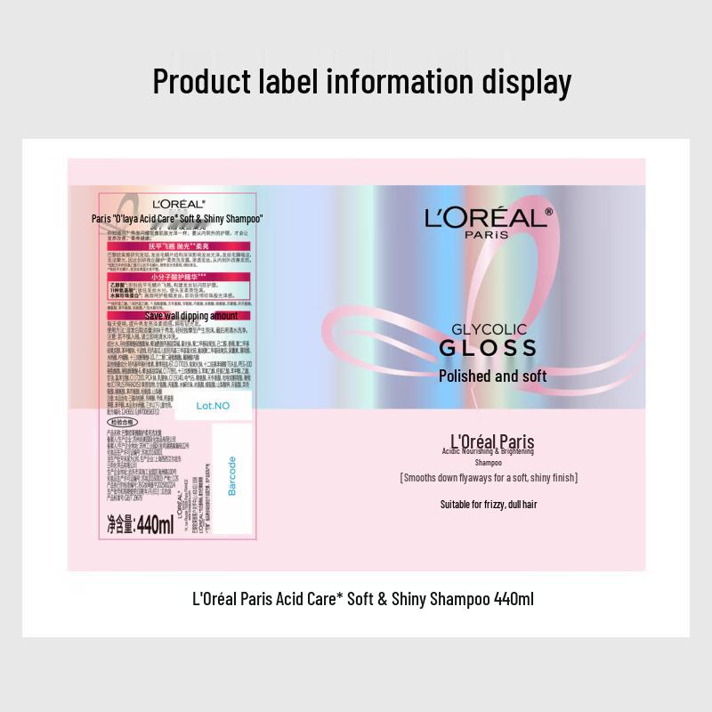 L'Oréal Pink Crystal Acid Care Shampoo