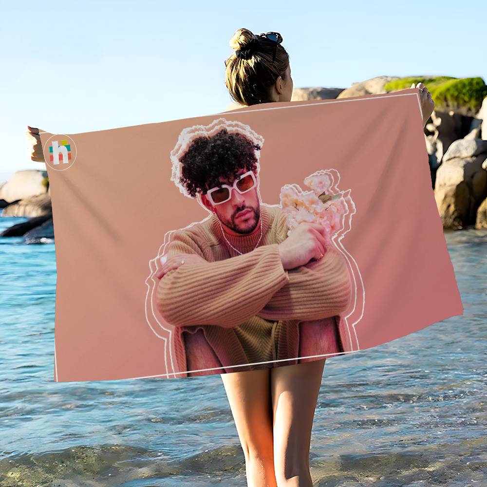 B-Bads B-Bunnys Art Anime Beach Swimming Towel Soft Absorbent Washcloth Children's Gifts for Kids Travel Camping Gym
