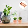 GANAZONO 16 pcs Mini Ceramic Flower Pot Small Clay Small Flower pots Mexican Decor Edible Clay Outdoor pots Ceramic Planter Pot Mini Terracotta