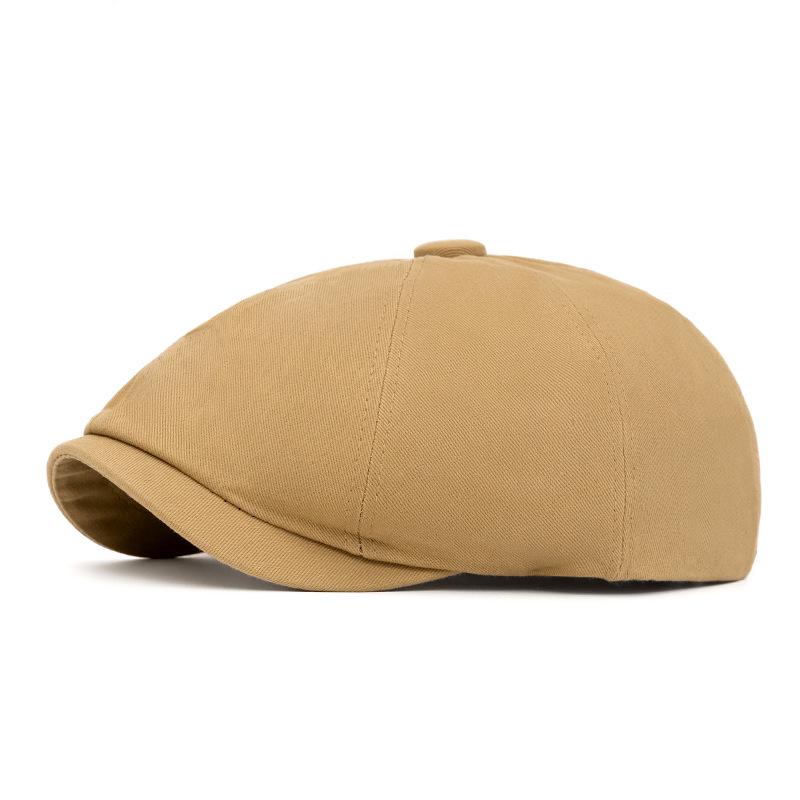 Schiebermütze Herren Britische Kappe Baskenmütze Damen Malermütze Achteckige Kappe