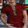 Sommer Herren Freizeit Rundhals Kurzarm T-Shirt Atmungsaktives Gewebe Modisch und Bequem Normale Version