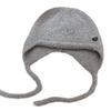 Soft waxy seam buckle small standard wool blended knitted ear protection hat autumn and winter versatile lace-up warm and cold-proof flying hat