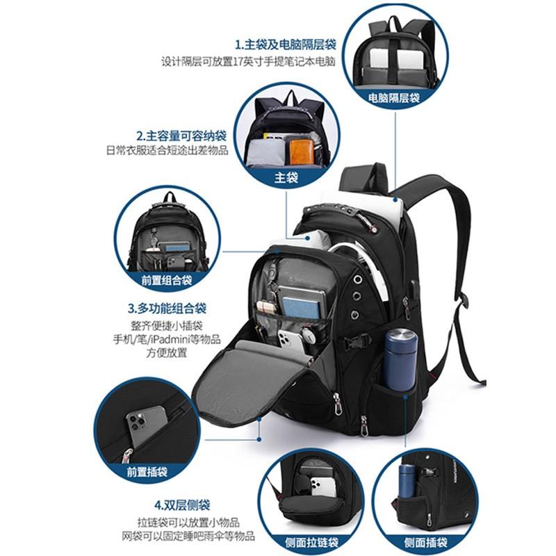 Laptop Backpacks Large Capacity Business Travel Laptop Backpack Waterproof School Daypack 15 17 Inch Notebook