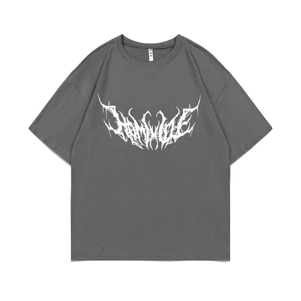 Hip Hop Rapper Playboi Carti Opium Homixide Gang Print T-shirt Men Women Casual Pure Cotton Tshirt Male Fashion Loose T Shirts