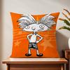 Children H-Hey A-Arnold Cushion Cover For Pillow Printing Sofa Decoration Home Car Room Coffee Shop Office Nordic Simplicity